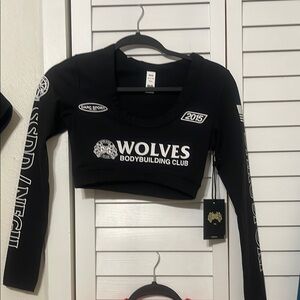 Darc Sport Black Long Sleeve Crop Top